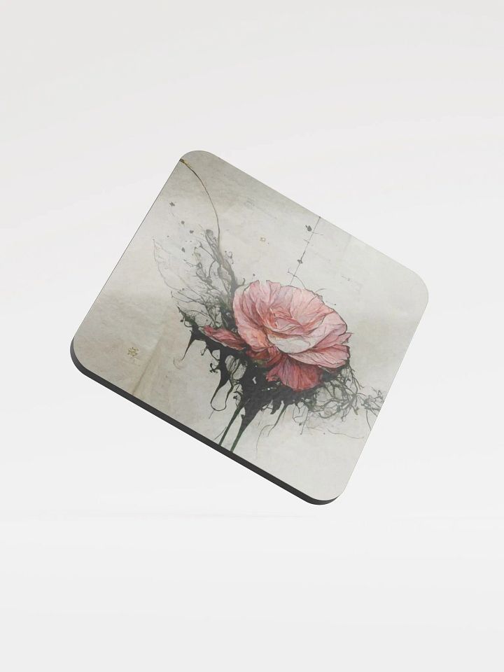 Ink Rose Glossed Coaster product image (1)