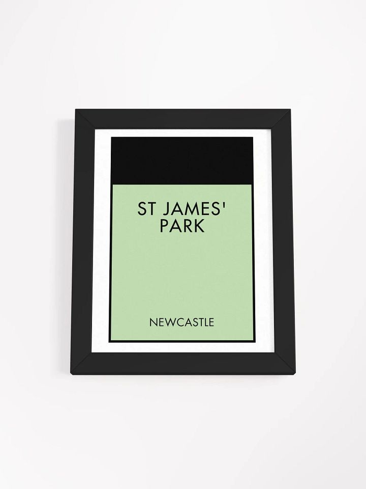St James’ Park Newcastle Monopoly Title Art Framed Print product image (2)