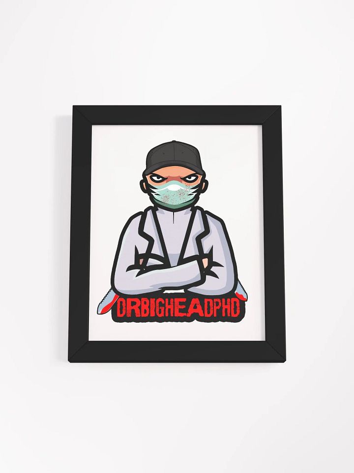 DRBIGHEADPHD Logo Framed Poster product image (4)