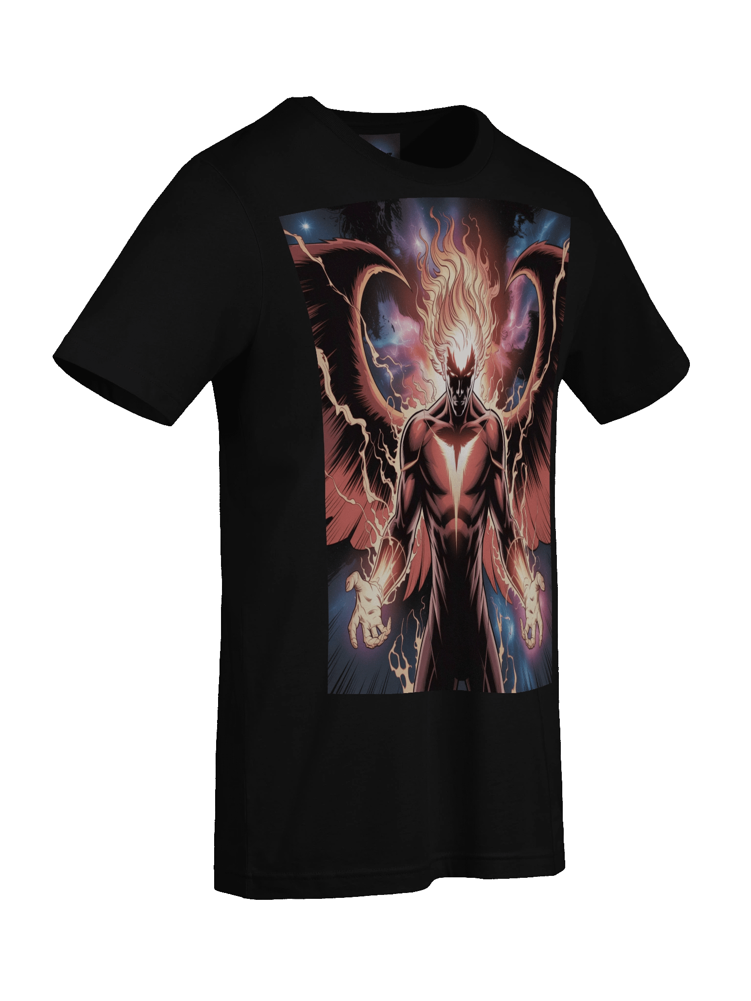 Dark Phoenix Cosmic Fury Supersoft T-Shirt – Inferno Wing Eclipse product image (9)