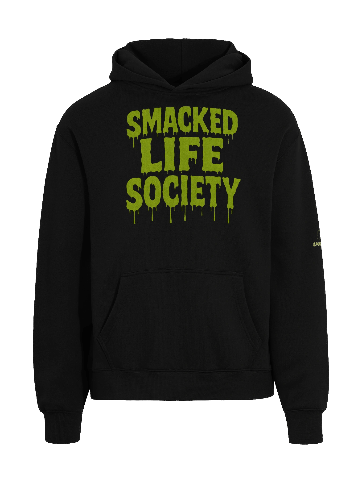 Smacked Streetwalker – Skeleton Smoke Session Oversized Hoodie product image (3)