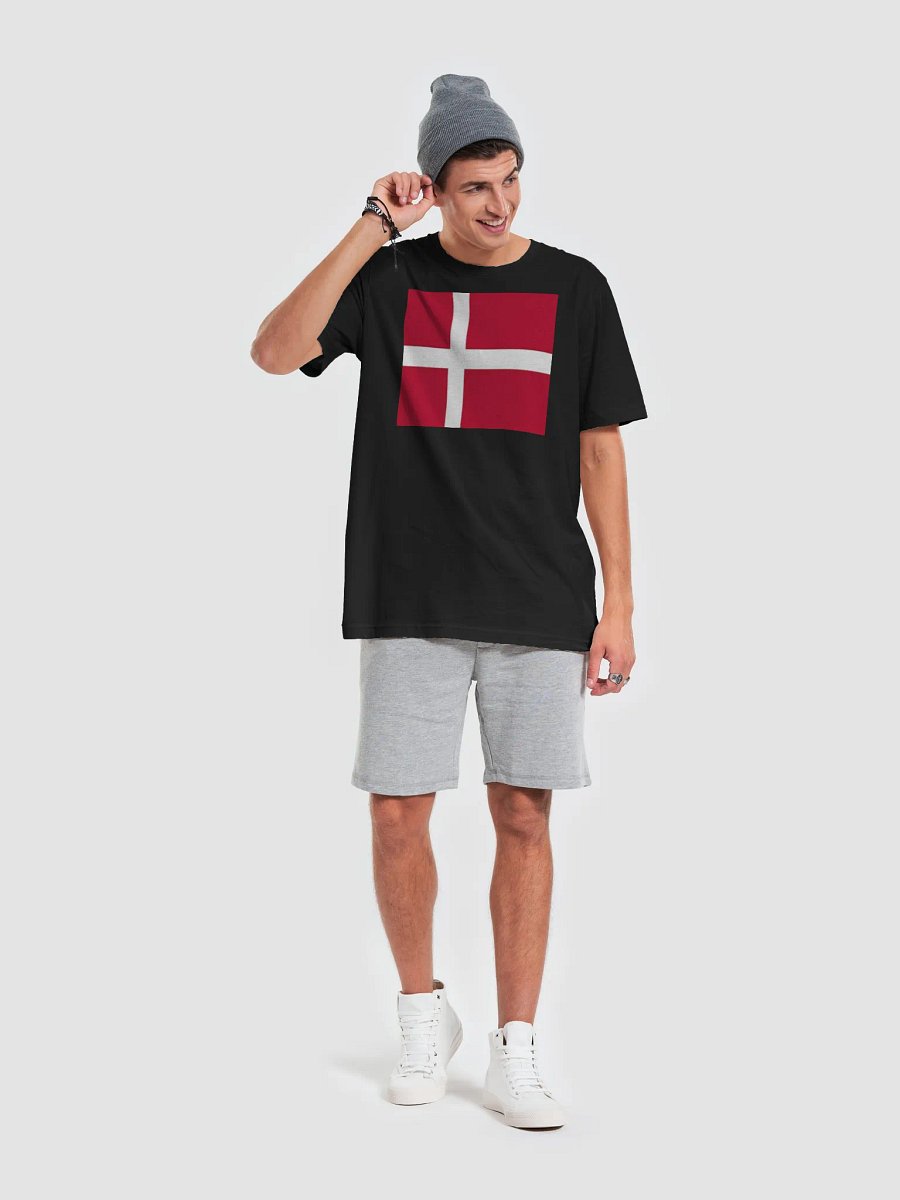 Exclusive Unisex Denmark Flag Graphic Tee by Graphic Grove - Supersoft Cotton product image (1)