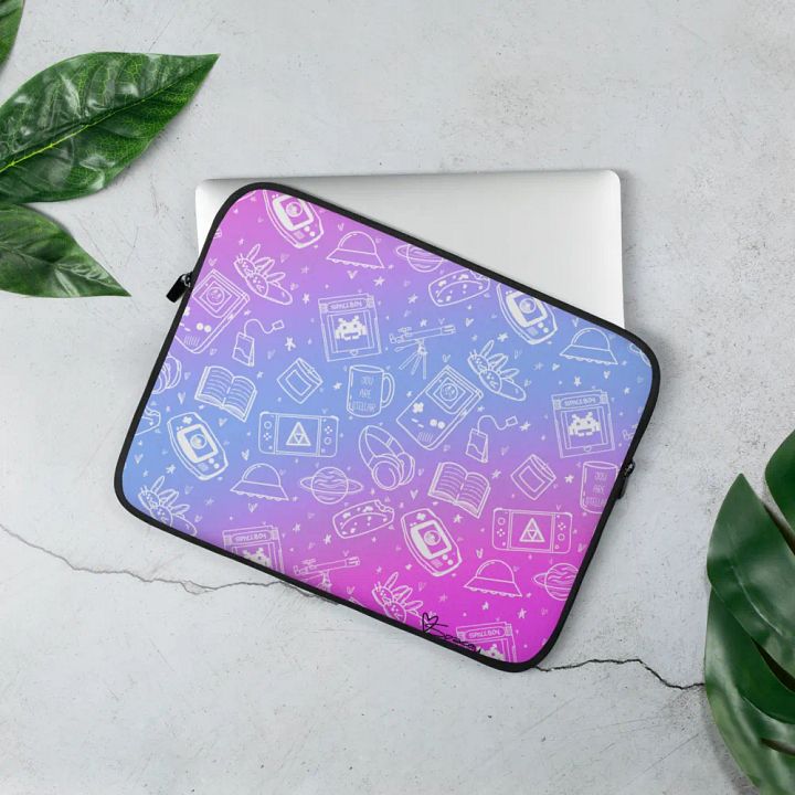 Pastel Doodle Laptop Sleeve product image (3)
