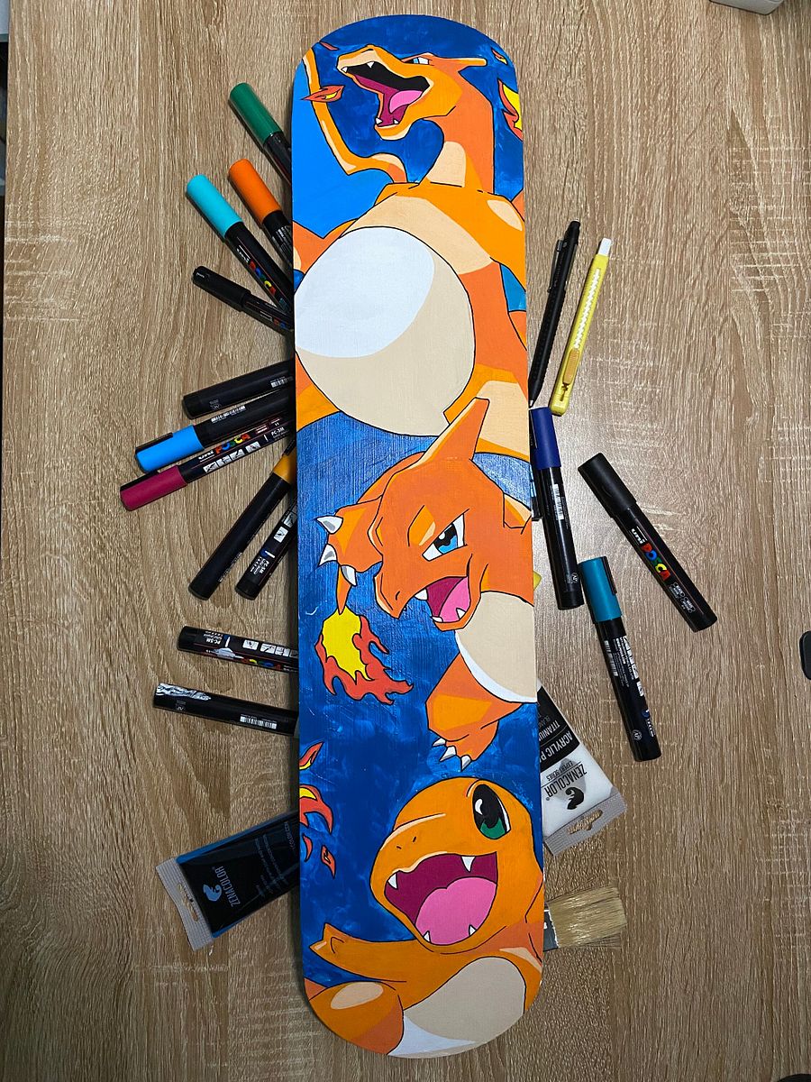 Planche skateboard décorative || Salmeche évolutions product image (1)