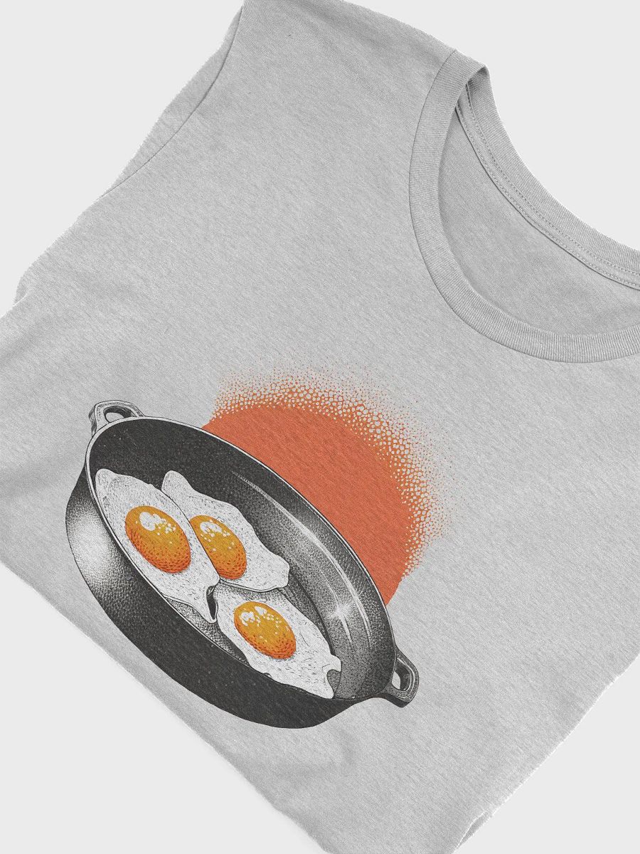 Fried eggs in a pan - illustrated in dotted raster style product image (5)