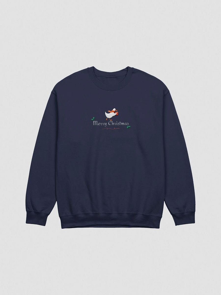 Festive Merry Christmas Duck Embroidery Sweatshirt product image (1)