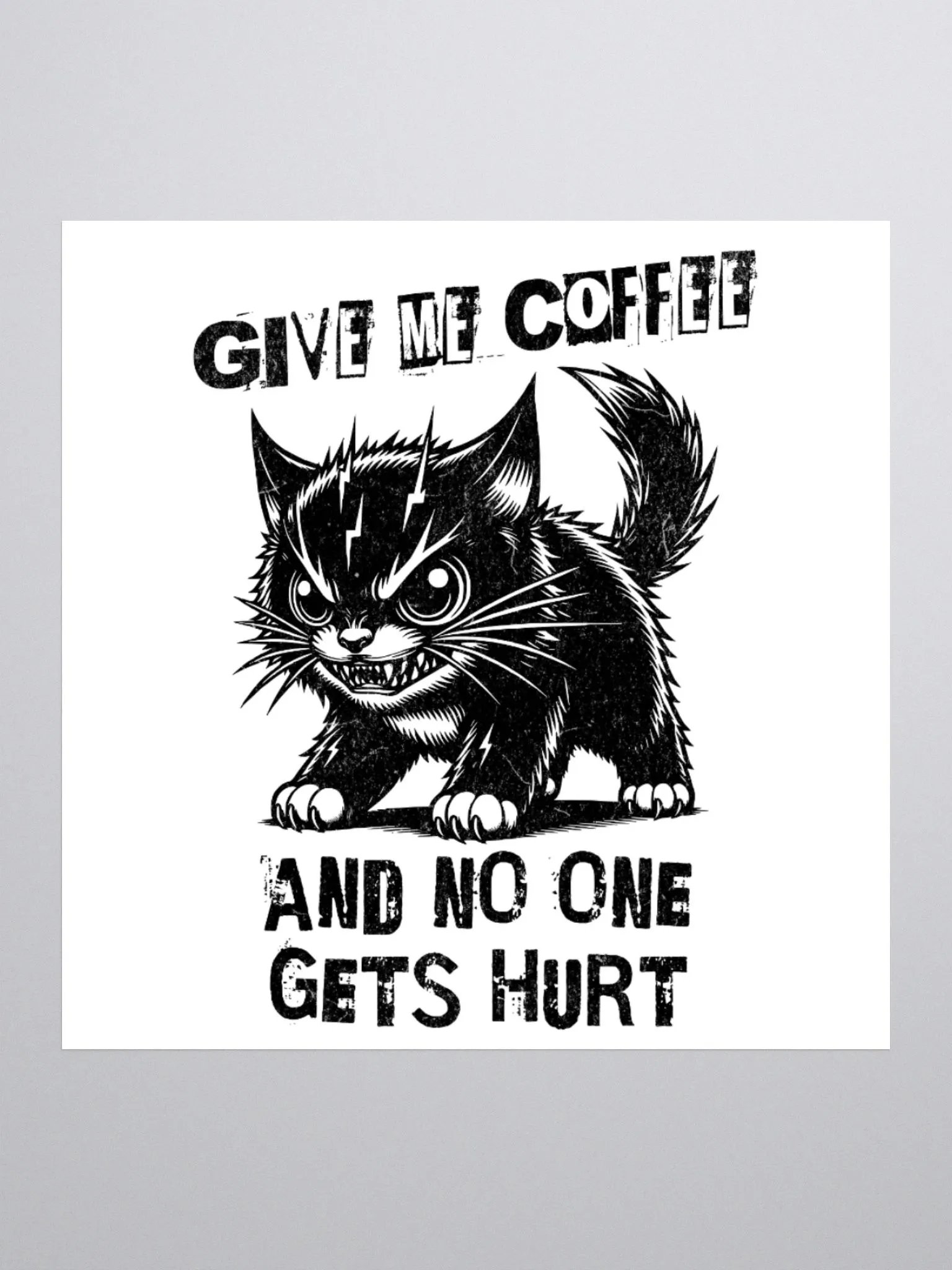 Give Me Coffee Kiss Cut Stickers product image (1)