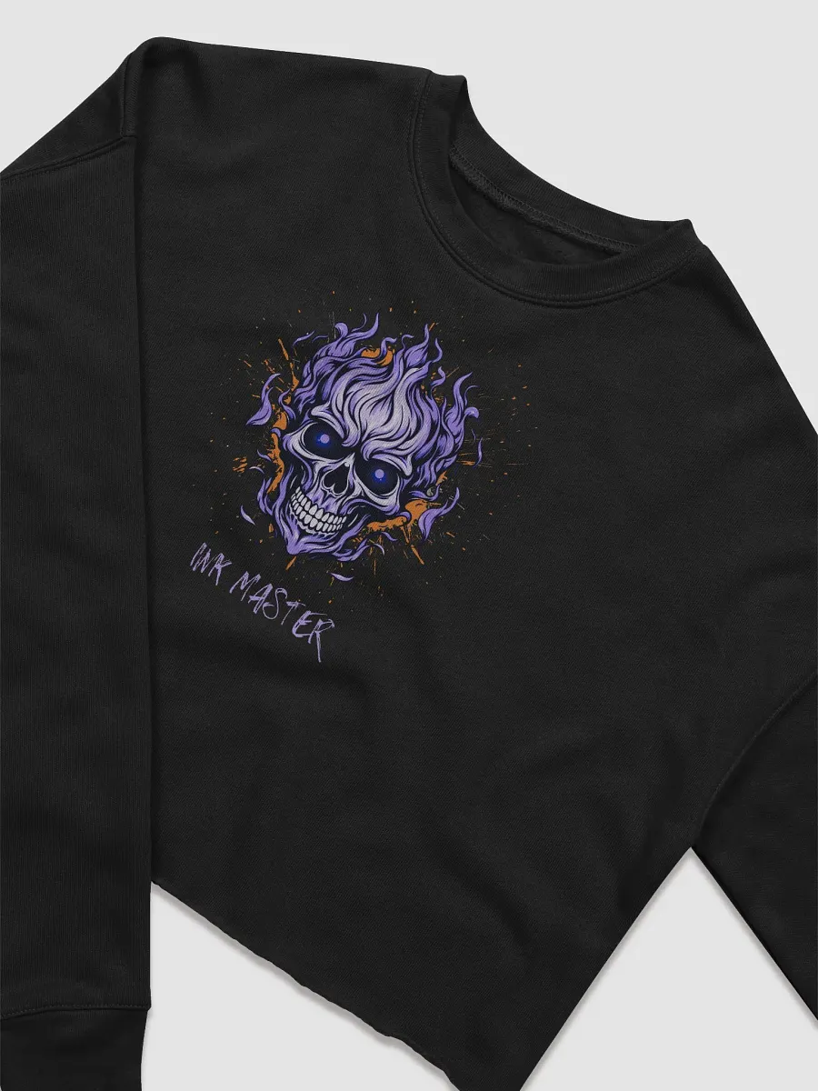 "Ink Master" Fiery Skull Cropped Sweater product image (3)