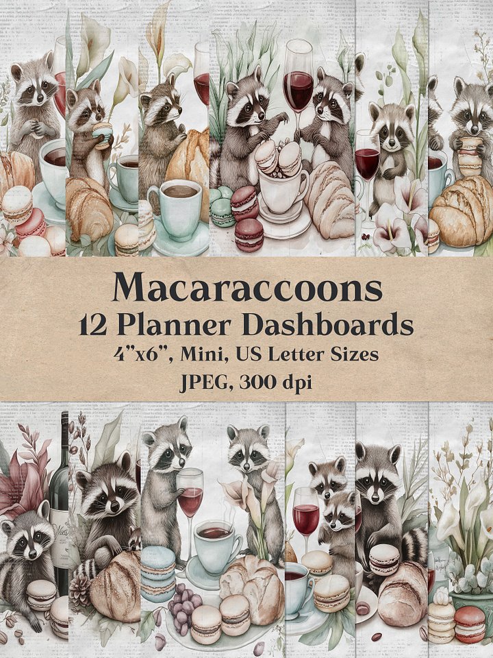 Macaraccoons Planner Dashboards product image (1)