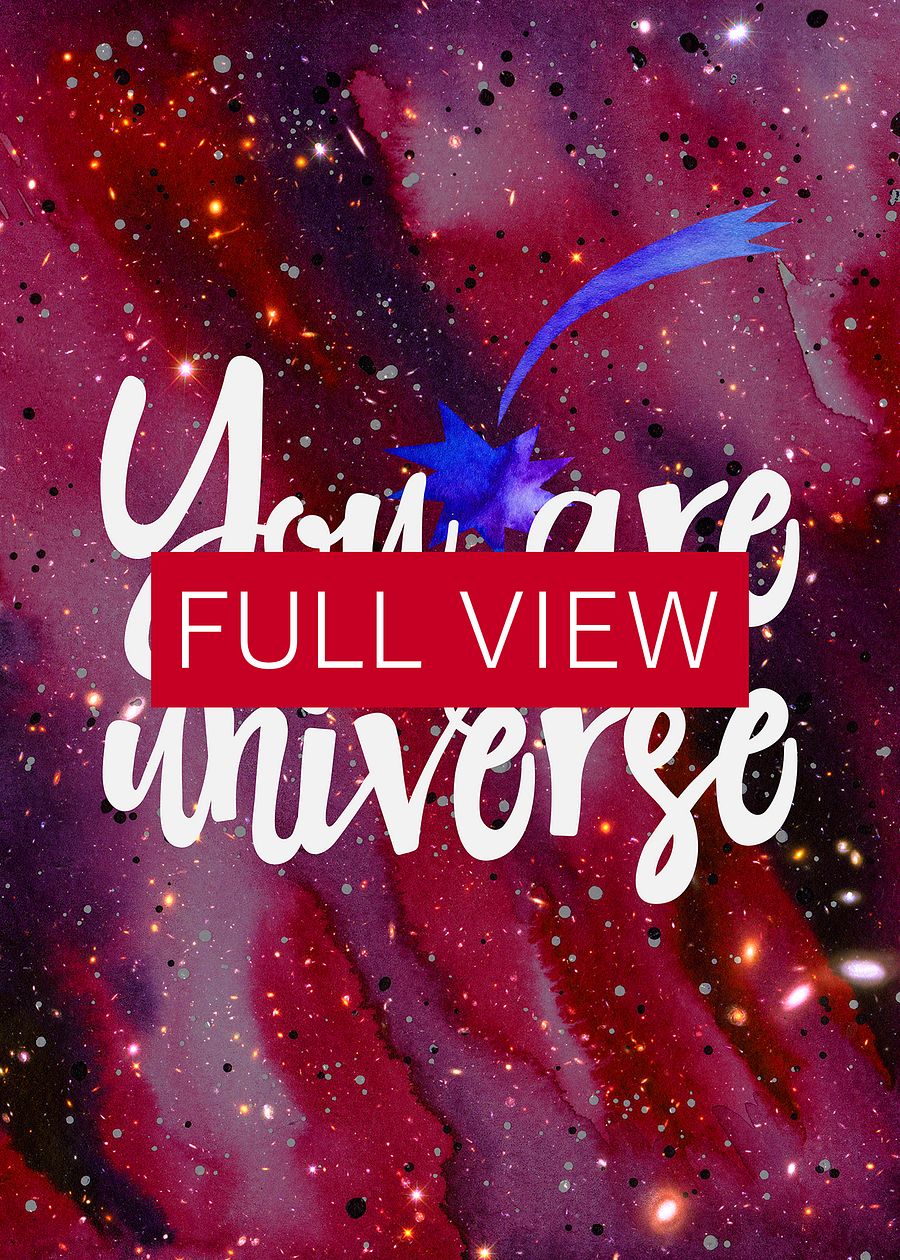 You are my Universe [neon/synthwave/vaporwave/watercolor] — aesthetic watercolor poster, neon space poster, retrowave poster, motivation quotes product image (3)