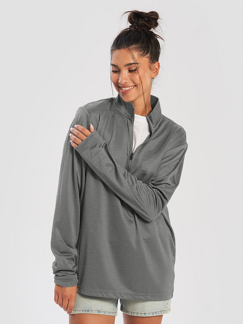 Photo showing Adidas Lightweight Quarter-Zip Pullover