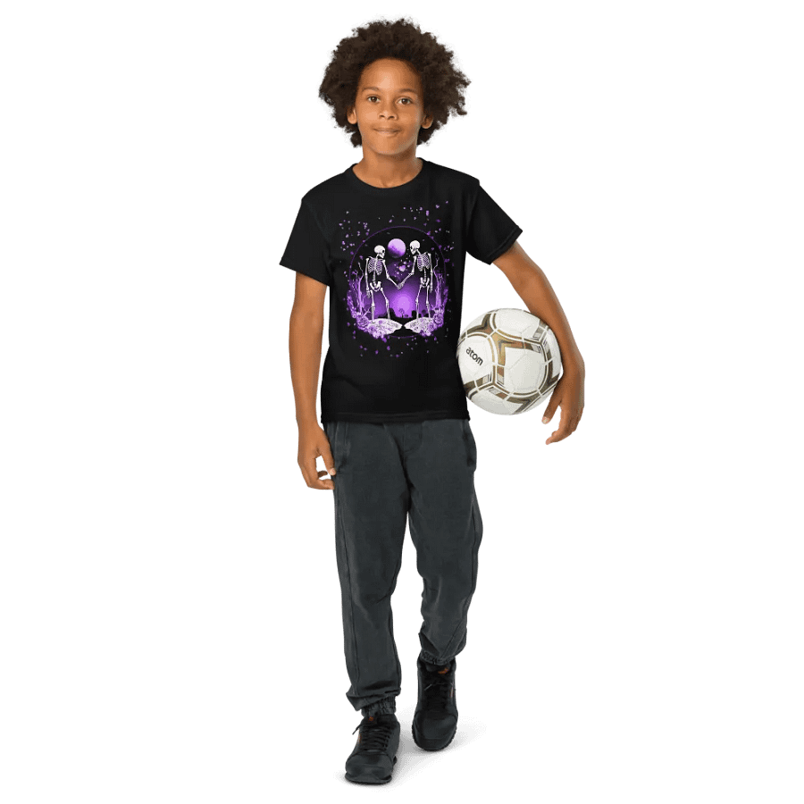 Cosmic Love Skeletons Kids Performance Tee product image (6)