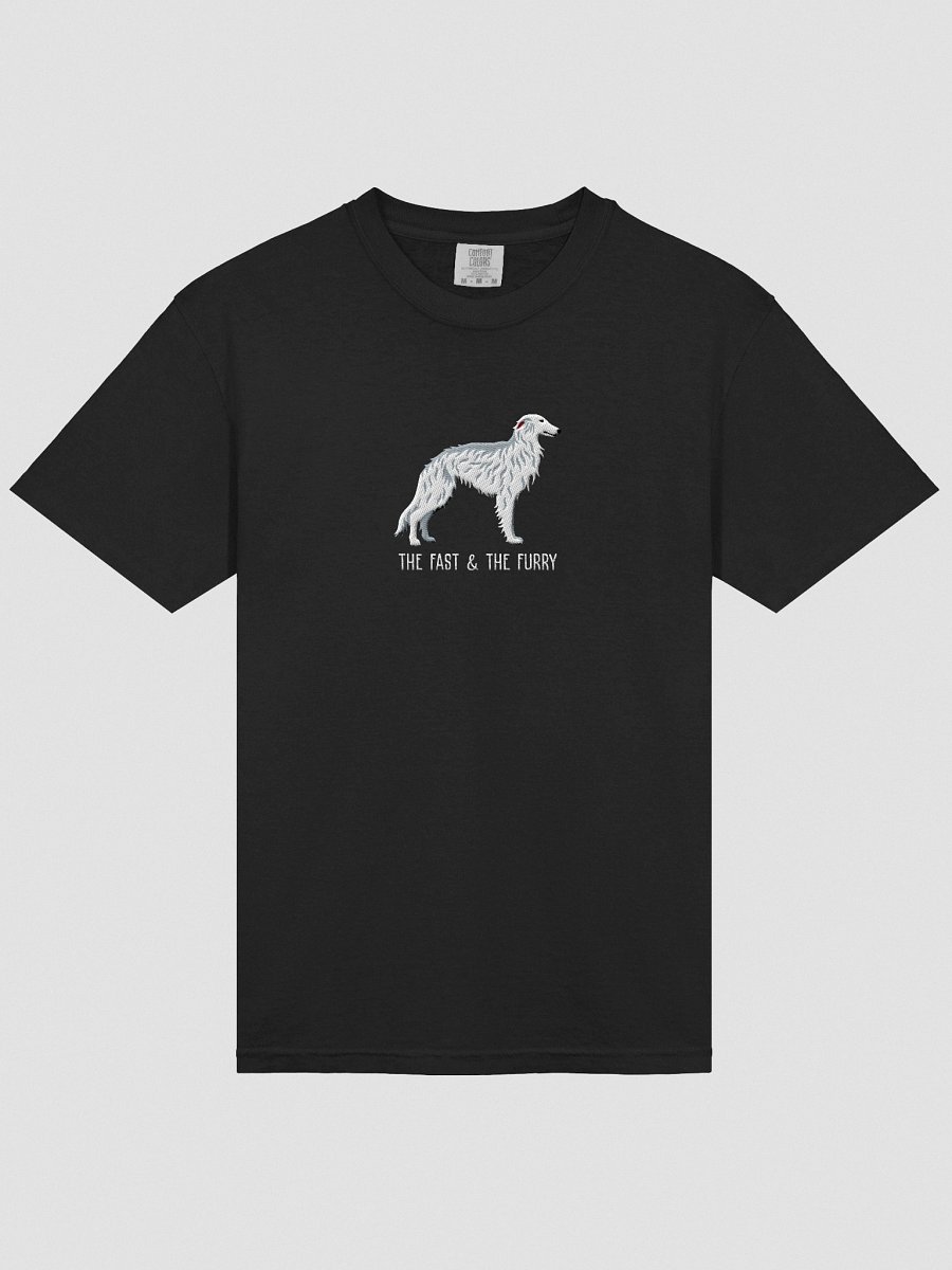 The Fast & The Furry T-Shirt(Embroidered) of a Silken Windhound(White) product image (13)