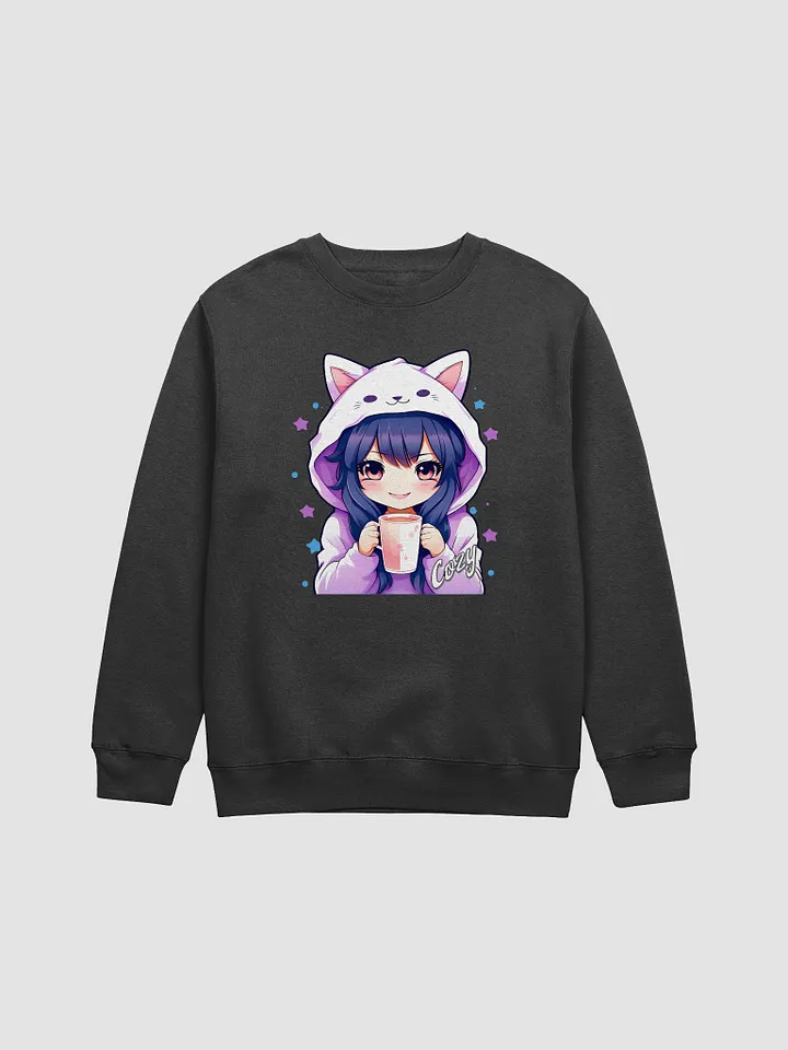 Cozy Kawaii Anime Girl - Lane Seven Premium Crewneck Sweatshirt product image (2)