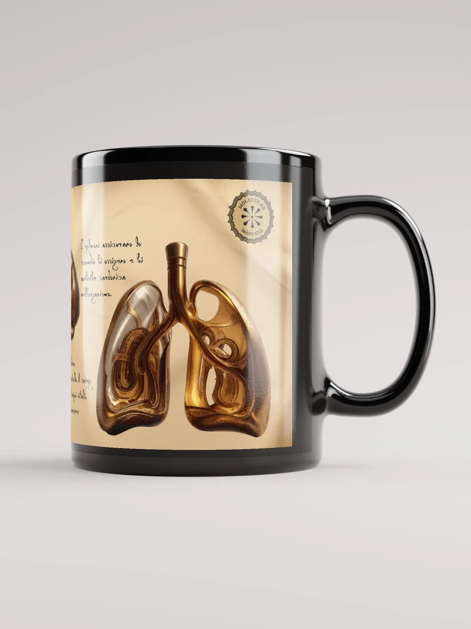 Medicine Black Ceramic Mug 15oz - Science Lover Gift - Doctor Gift - Medical gift - healthcare- general medicine- doctor lifestyle product image (2)