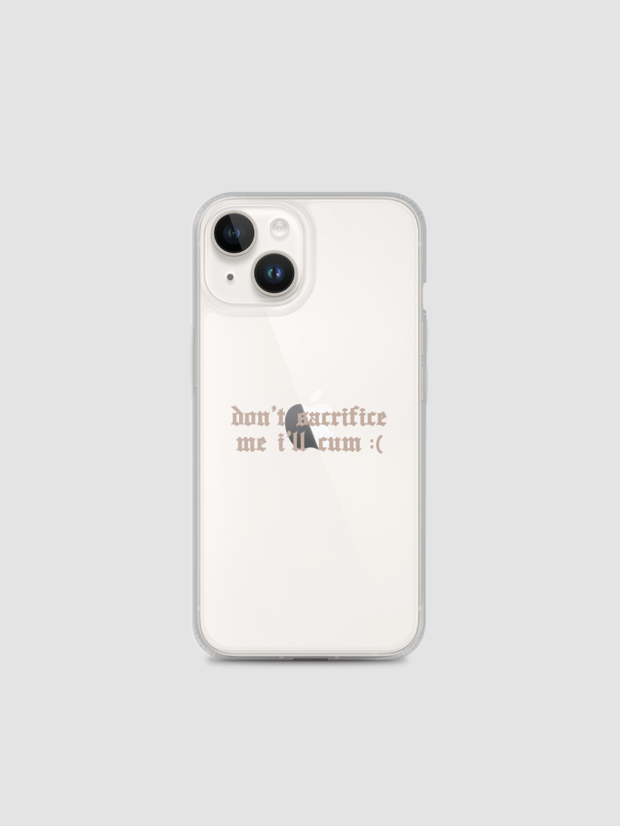 'don't sacrifice me I'll cum' iPhone® case (all sizes) VERSION 2 product image (1)