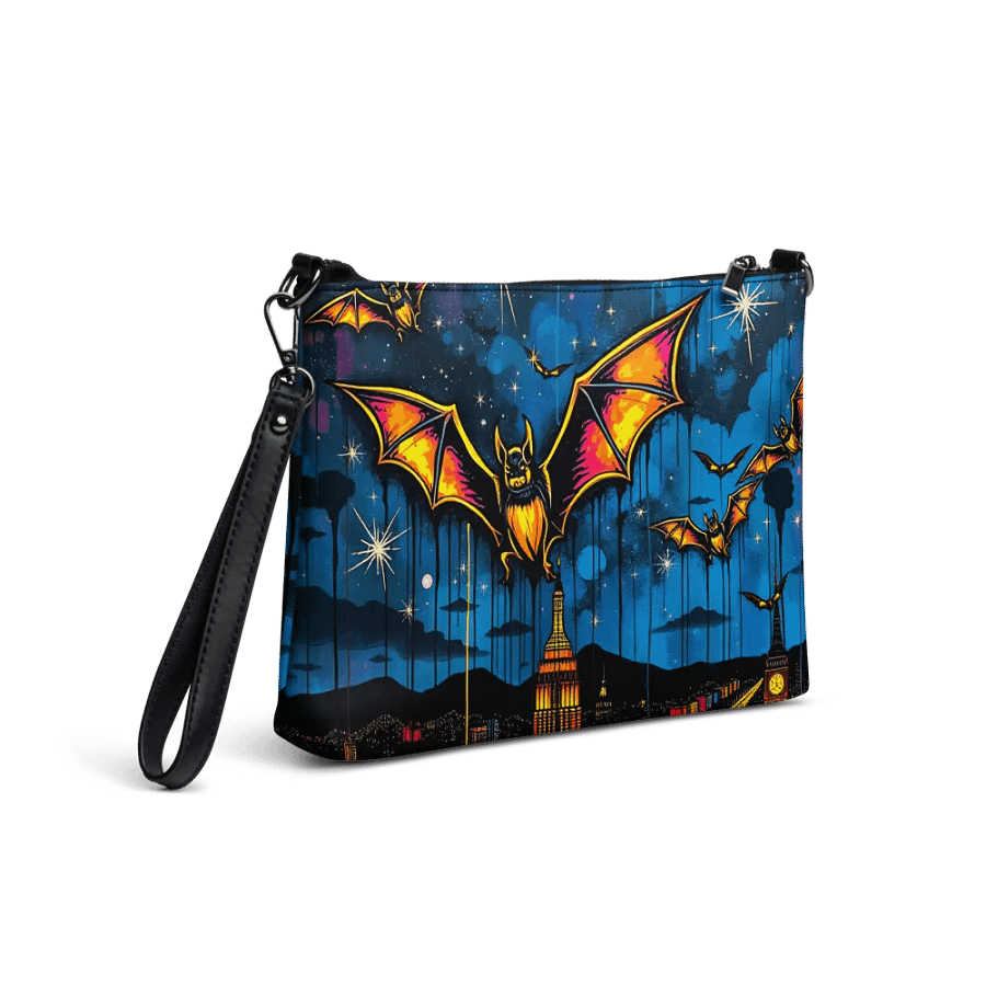 Night Skyline Bat Dance Crossbody Bag product image (5)