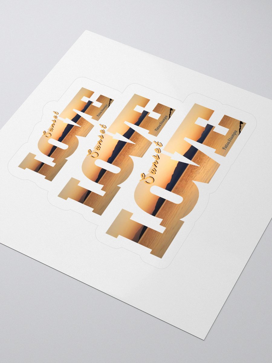Love Sunset Kiss-Cut Stickers product image (12)