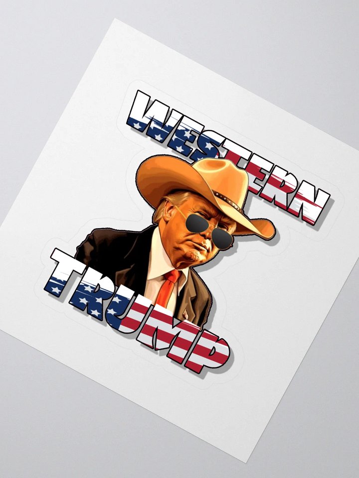 Western Trump Illustration Sticker product image (2)