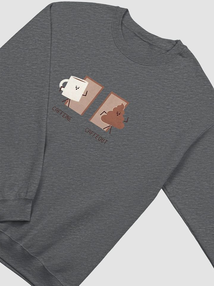 Caffeine vs Caffeout Cartoon Sweatshirt product image (14)
