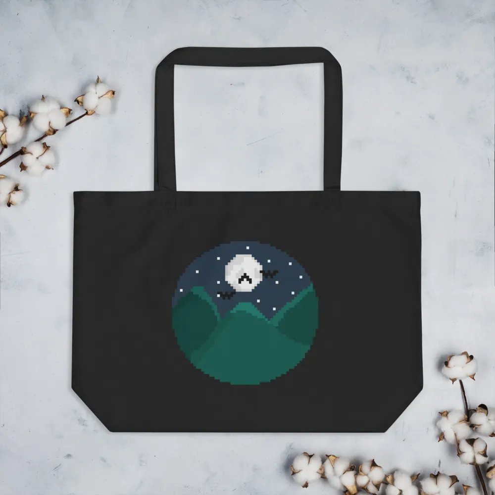 Large Mountain Harbingerofbeth Logo Tote designed by Cassafrassarole product image (3)
