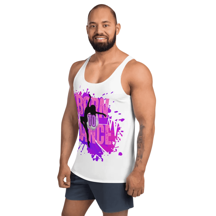 Born to Dance Her Silhouette Energetic Vibes Full Print Tank product image (11)