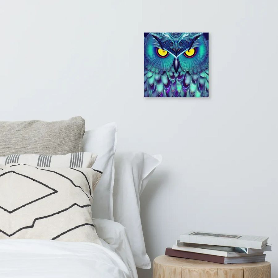 Fantasy Fractal Owl Art - v5 product image (6)