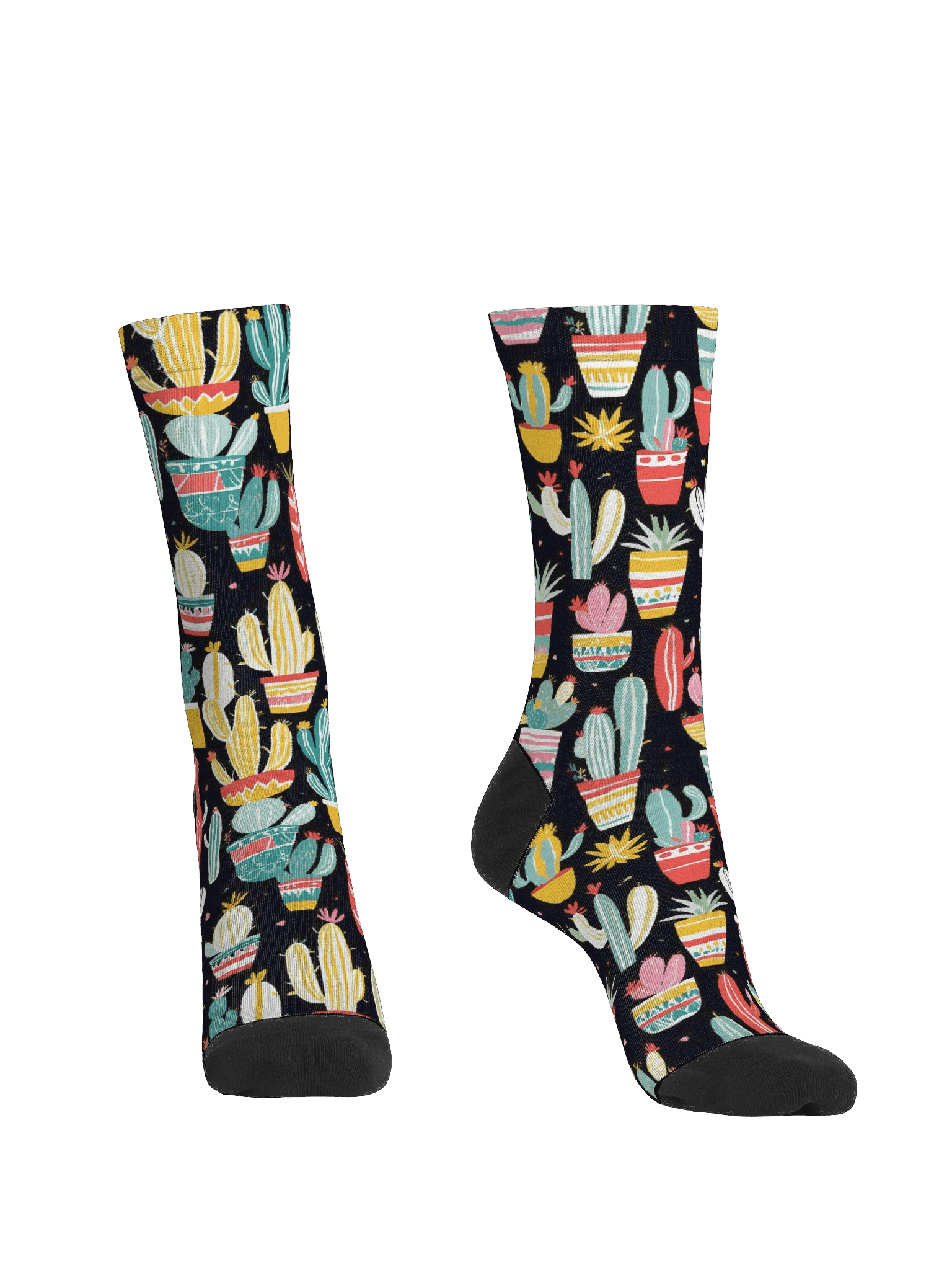 EcoArt Crew Socks-Cacti Garden product image (2)