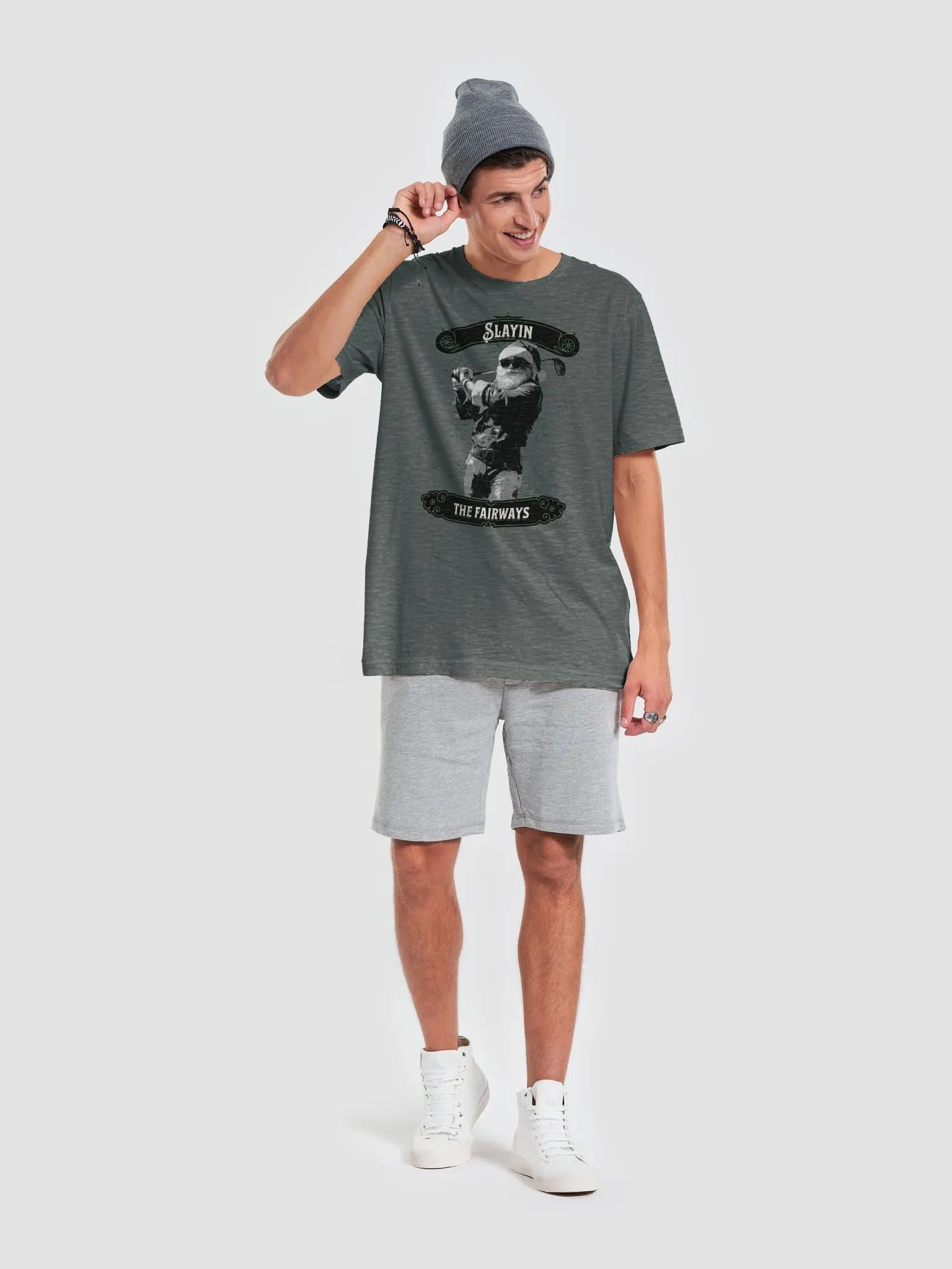 Santa's Slayin the Fairways - Golf streetwear t-shirt product image (4)