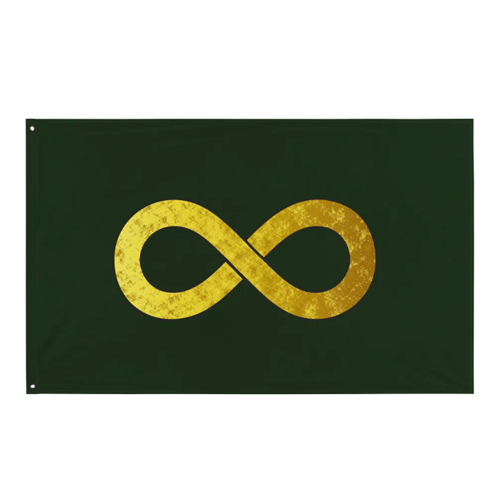 Golden Infinity Flag (Green) product image (1)