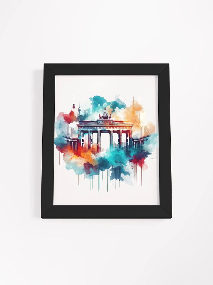 Framed High-Quality Matte Poster (in) | AI Design: Berlin Cityscape Creations product image (1)