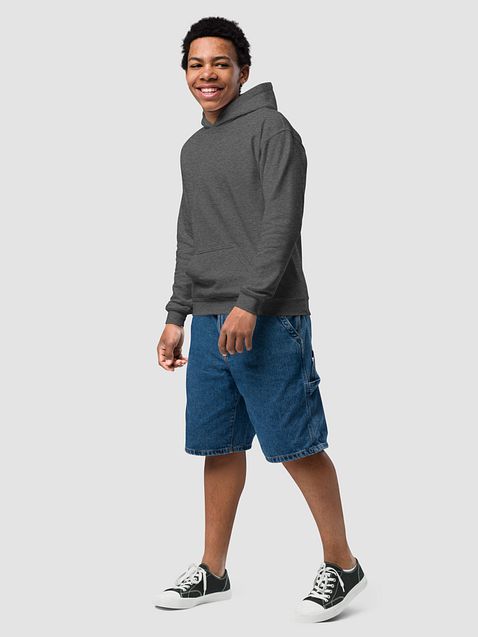Photo showing Gildan Youth Heavy Blend Hoodie