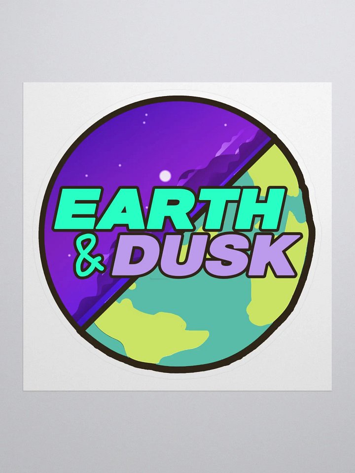 Earth and Dusk Logo Sticker product image (1)