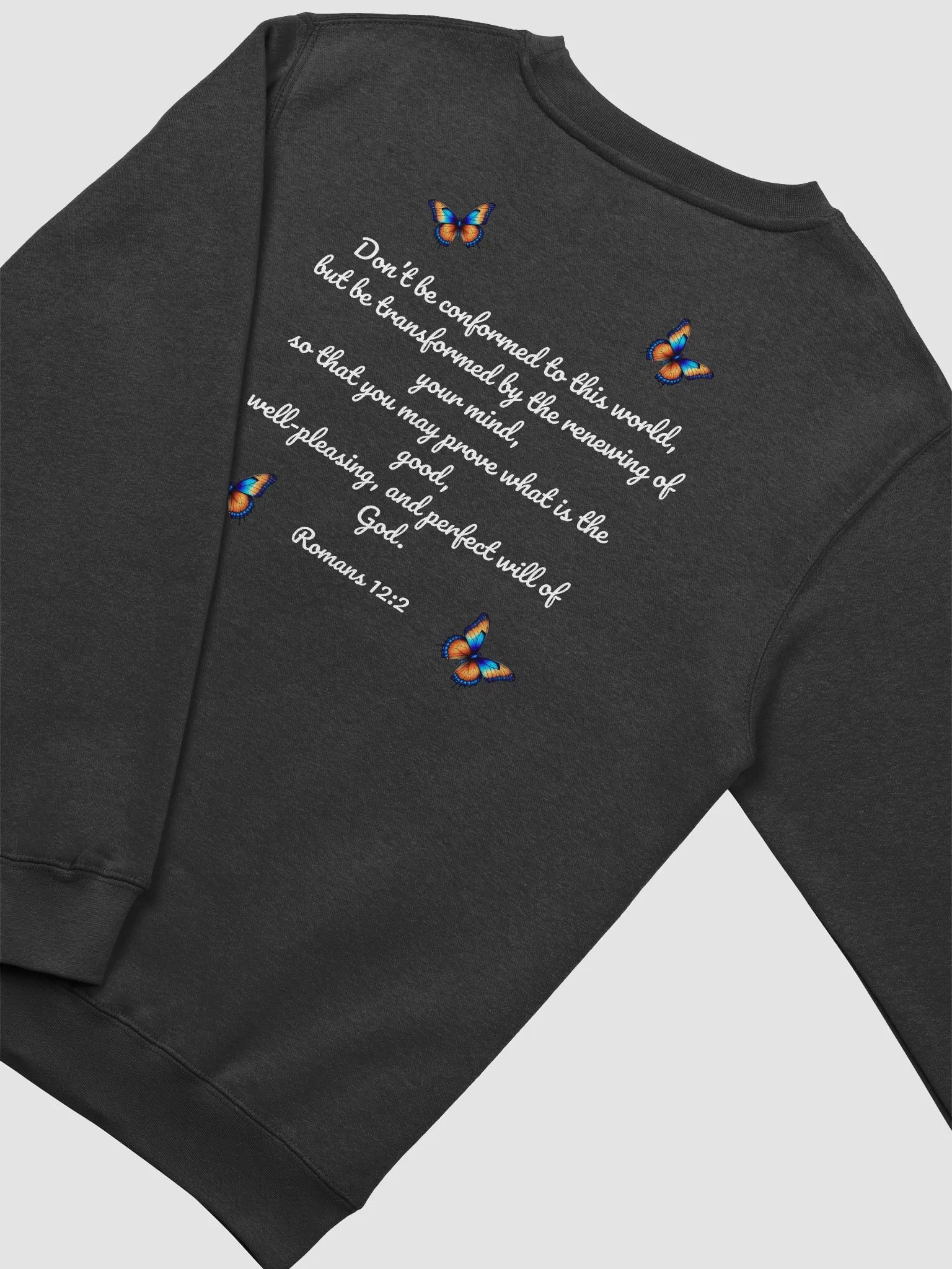 Transformed Butterfly Crewneck (Black) product image (4)