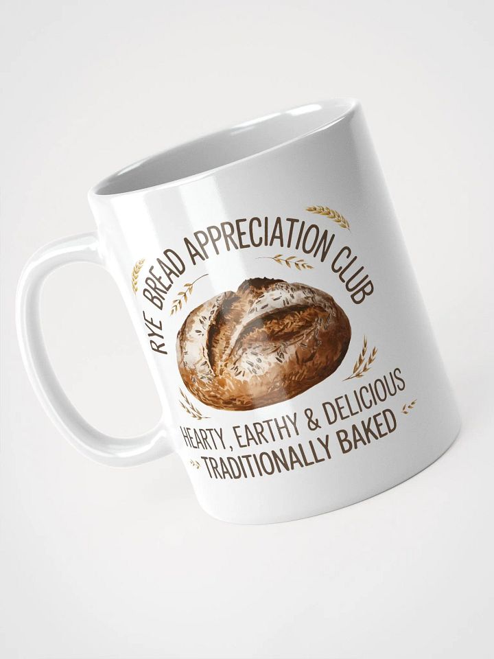 Rye Bread Appreciation Club White Glossy Mug product image (2)
