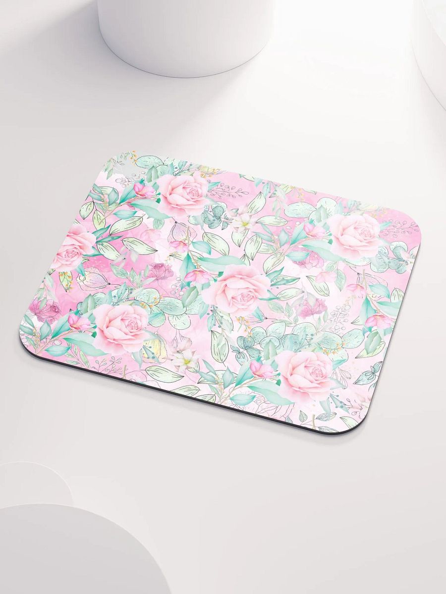 Rosy Botanical Bliss Mouse Pad gift for moms and friends product image (3)