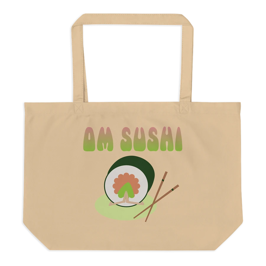 Quirky Om Sushi Eco-Friendly Large Tote Bag product image (1)