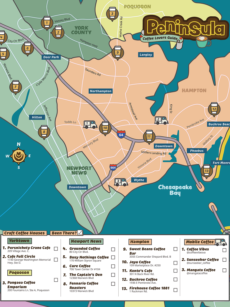 Hampton Roads Peninsula Map Bundle - Digital Download product image (4)