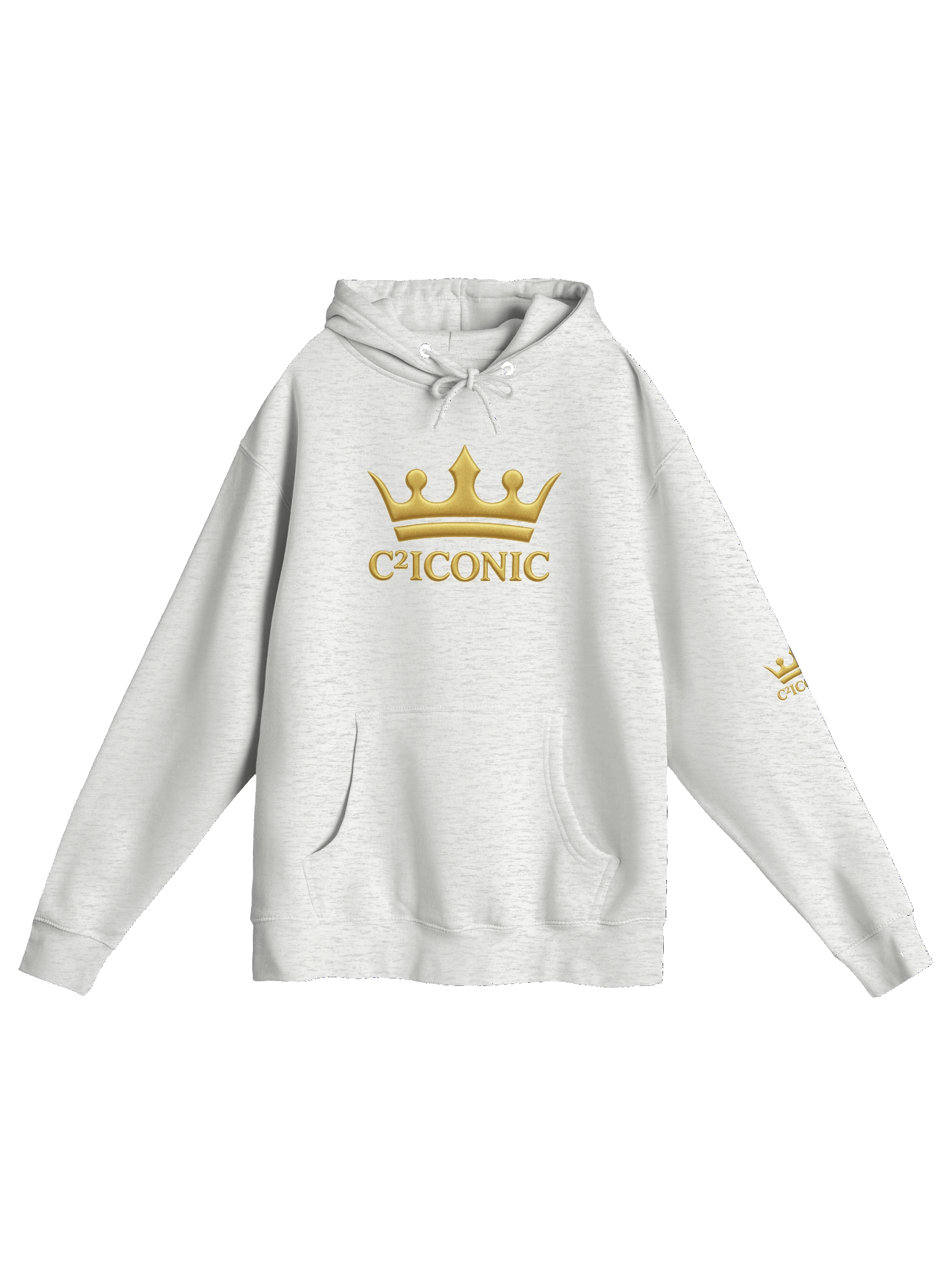 C² ICONIC Gold Metallic Logo Pullover Hoodie product image (3)