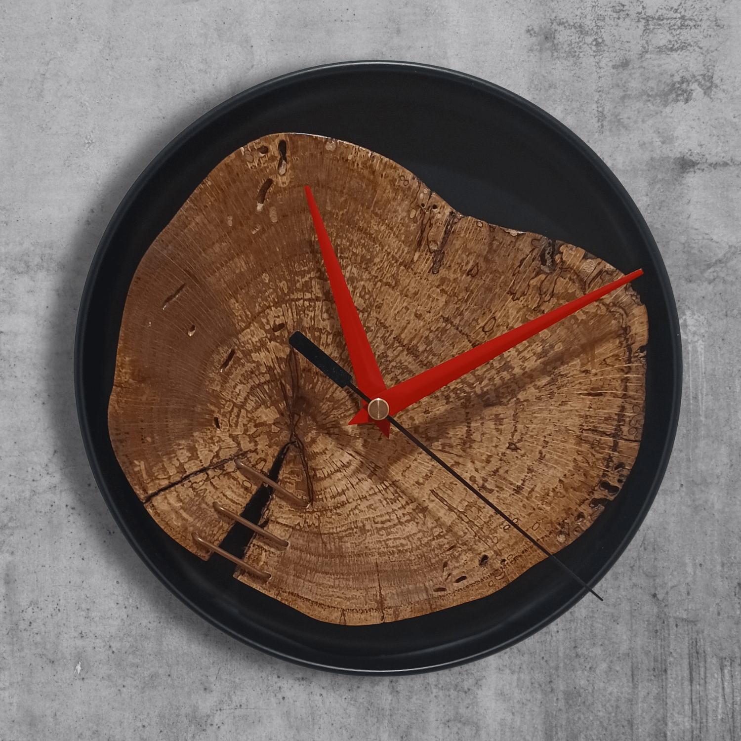 Metal & Oak Wall Clock product image (1)