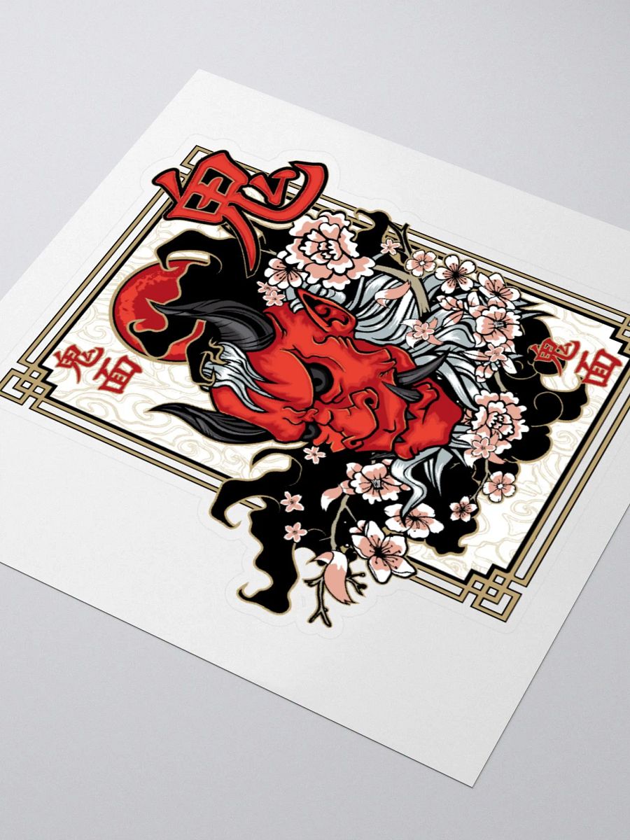 Oni Mask Sticker product image (8)