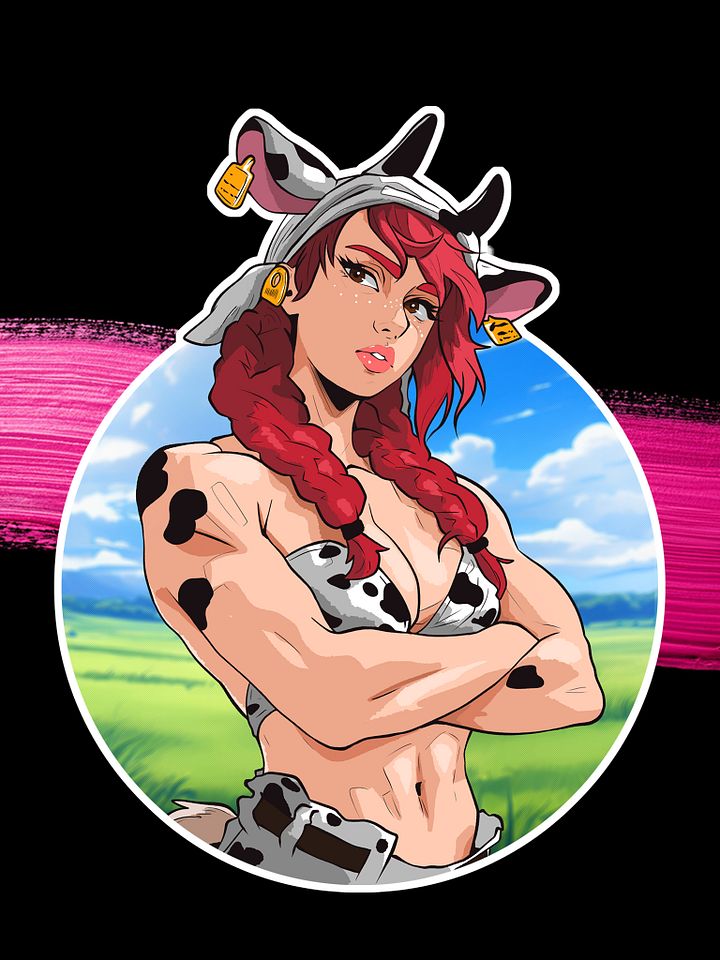 Anime Cow Sticker product image (1)