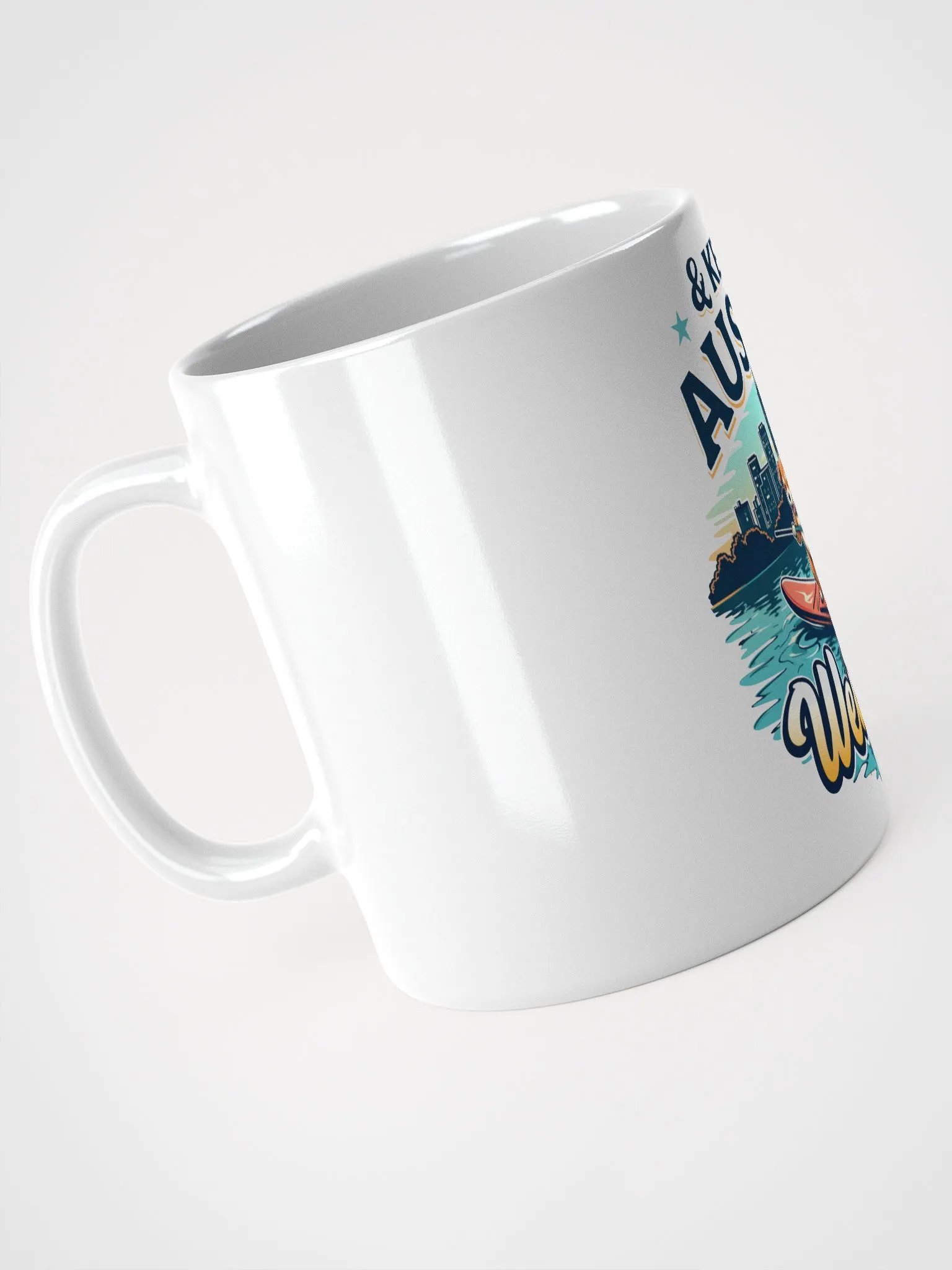 Keep Austin Weird Paddleboarding Dog Mug product image (8)