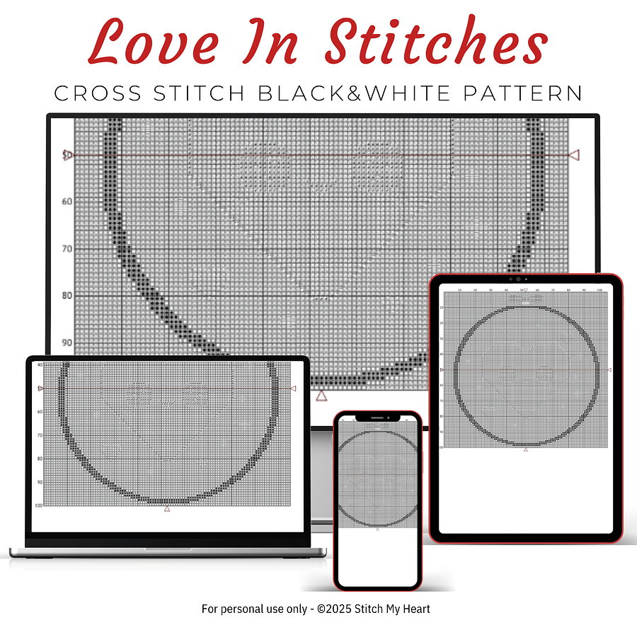 Love In Stitches Cross Stitch Pattern product image (4)