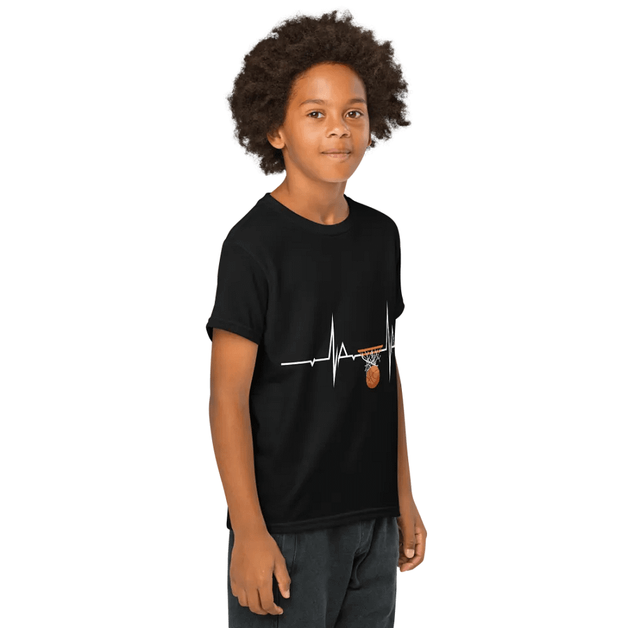 Heartbeat Hoops Youth Tee product image (4)
