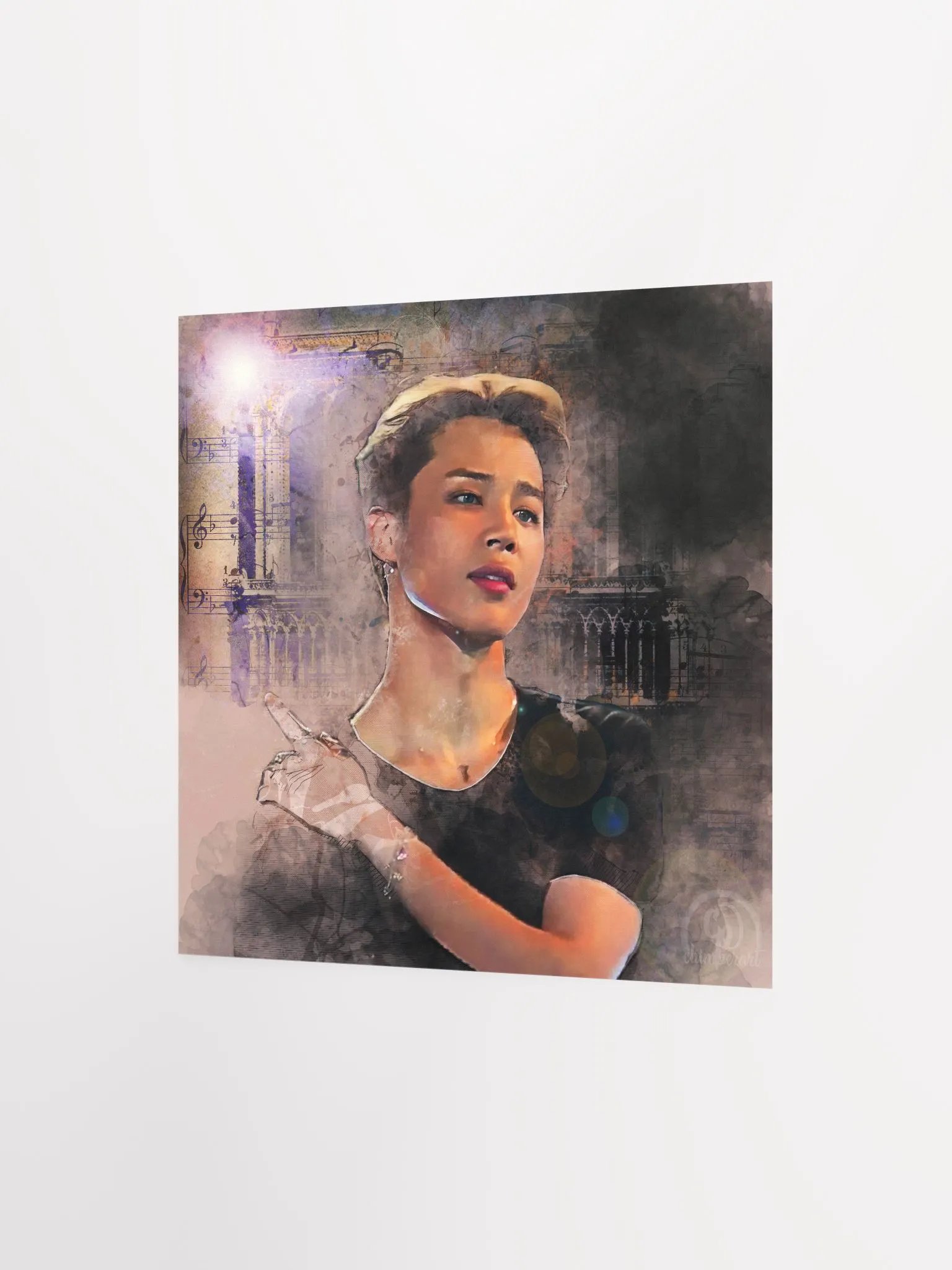 BTS - Stunning Angelic Jimin Print (Unframed) - Designed by ChimberArt product image (8)