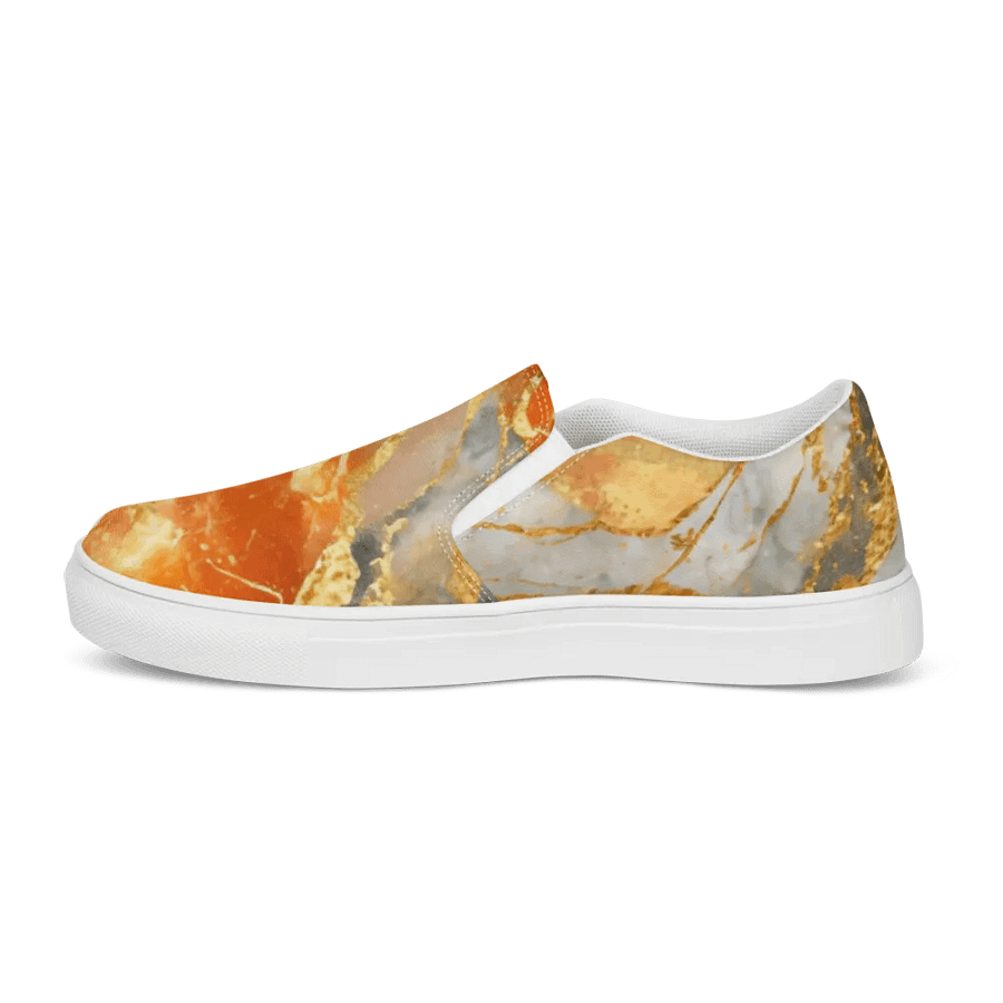 Golden Veins Stone Pattern Slip-On Shoes product image (10)