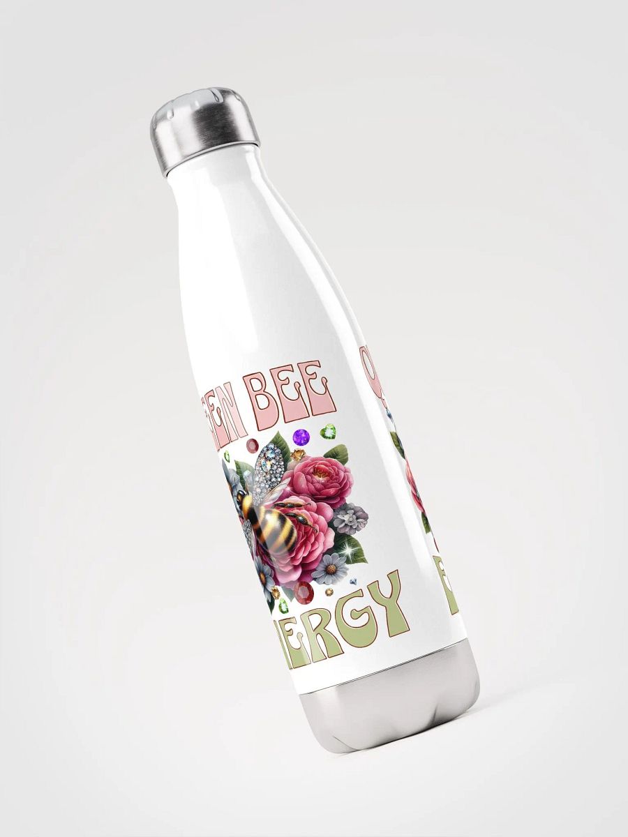 Queen Bee Stainless Steel Water Bottle | Floral Bee Design product image (3)