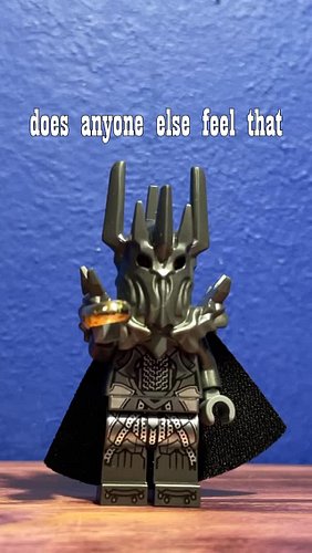 Is Sauron too short? #lego #lotr #lordoftherings #legolordoftherings #legocastle #reels
