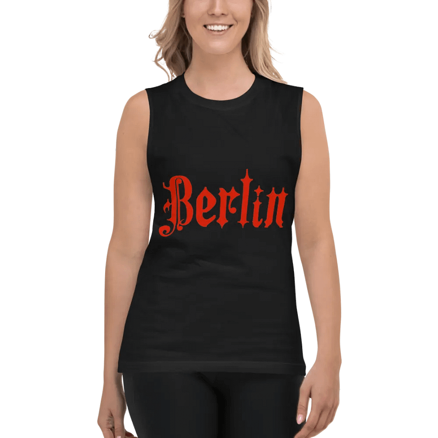 Berlin Gothic In Red Muscle Tank product image (5)